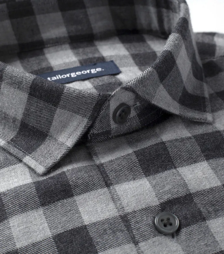 Easy-iron plain white poplin shirt