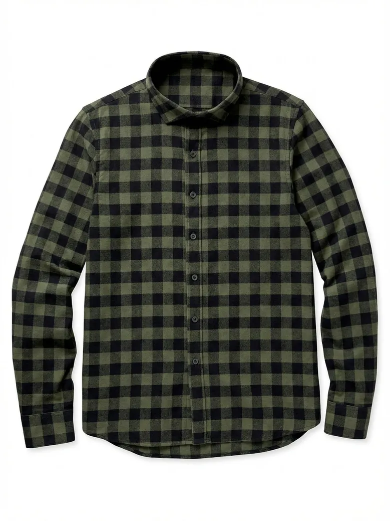 Easy-iron plain white poplin shirt