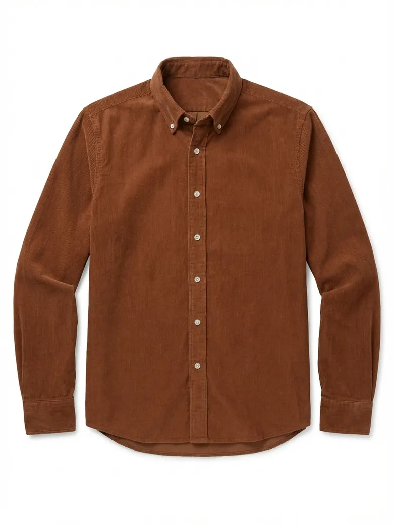 Easy-iron plain white poplin shirt