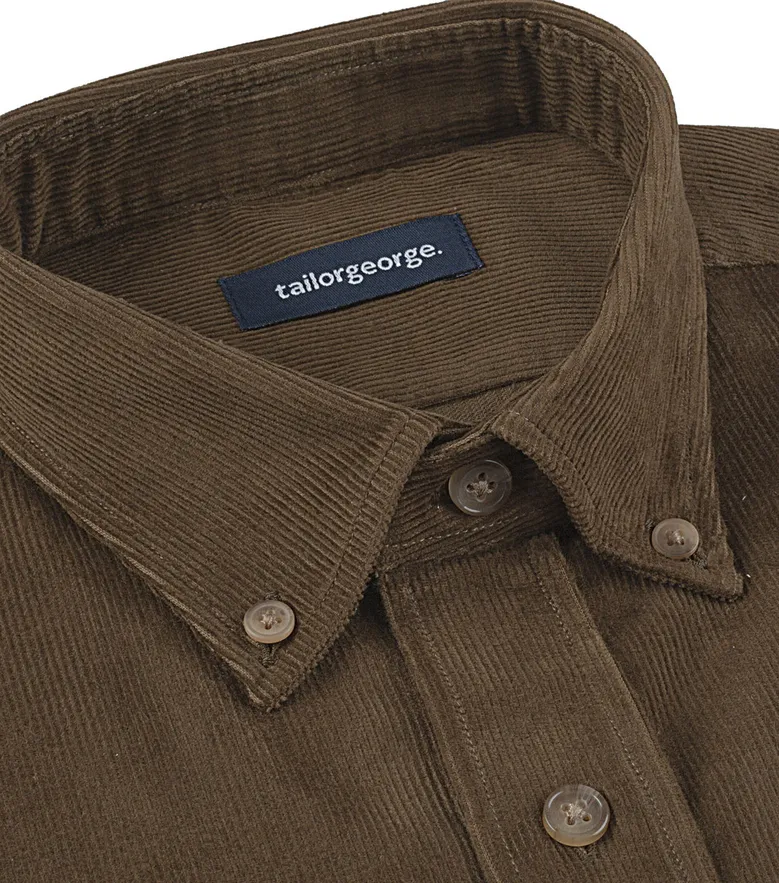 Easy-iron plain white poplin shirt