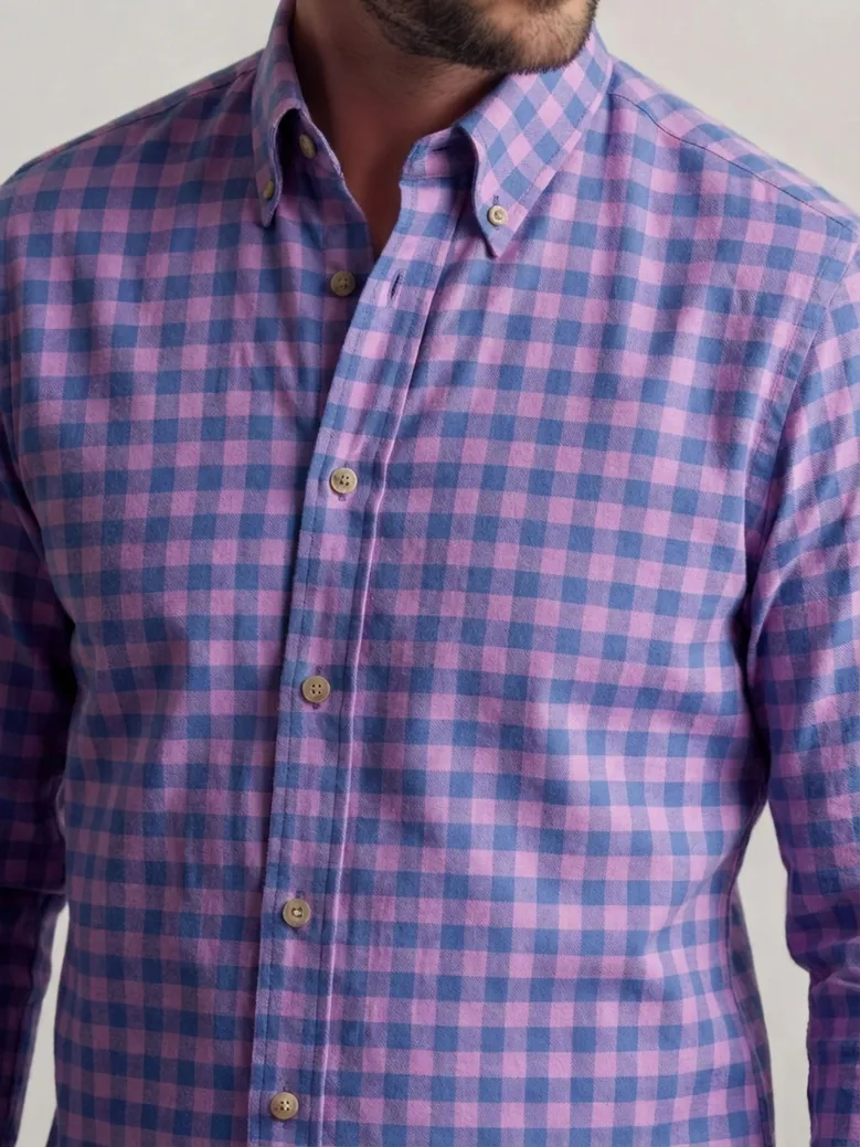 Easy-iron plain white poplin shirt
