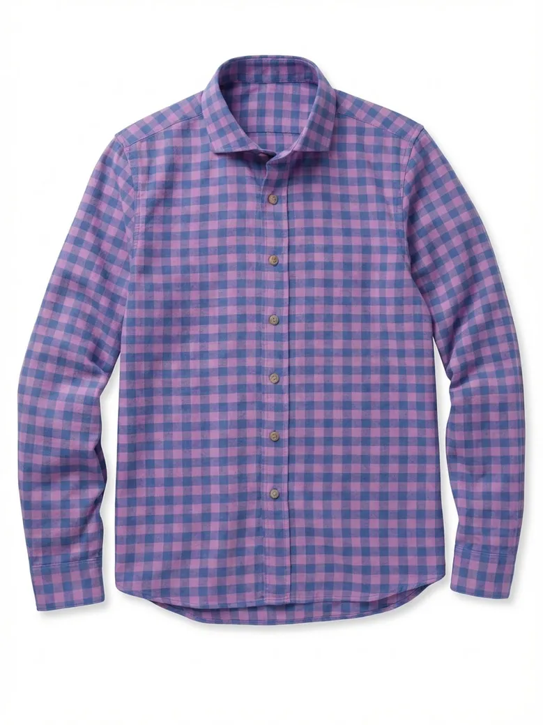 Easy-iron plain white poplin shirt