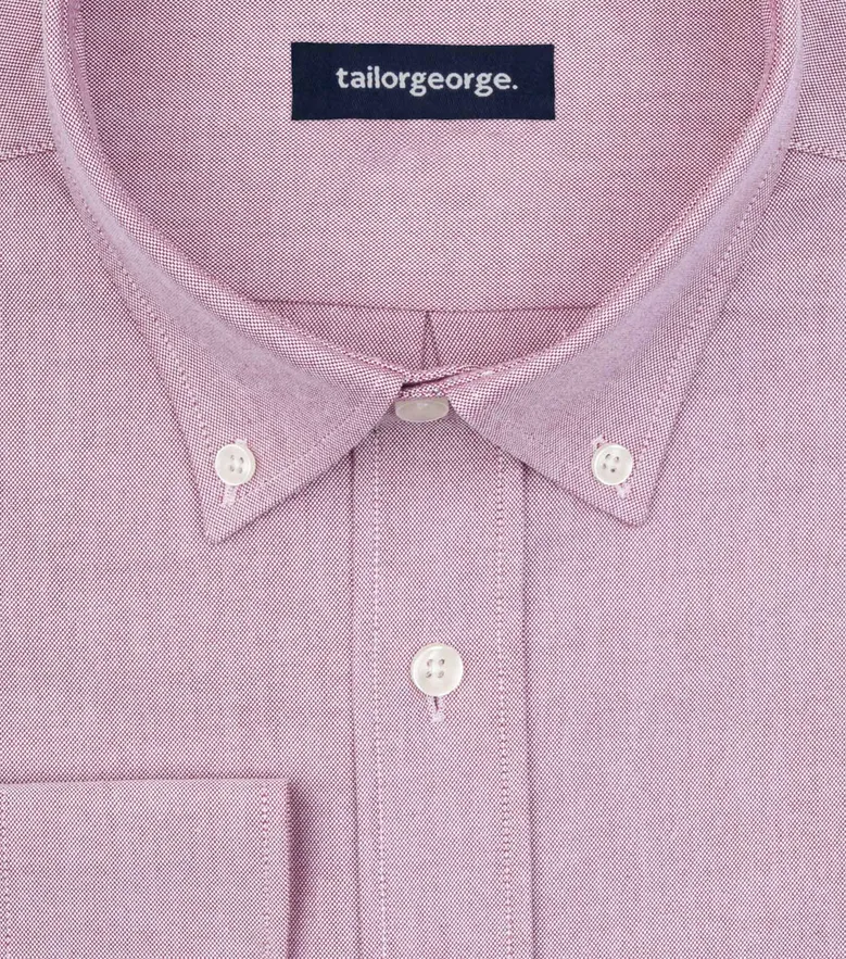 Easy-iron plain white poplin shirt