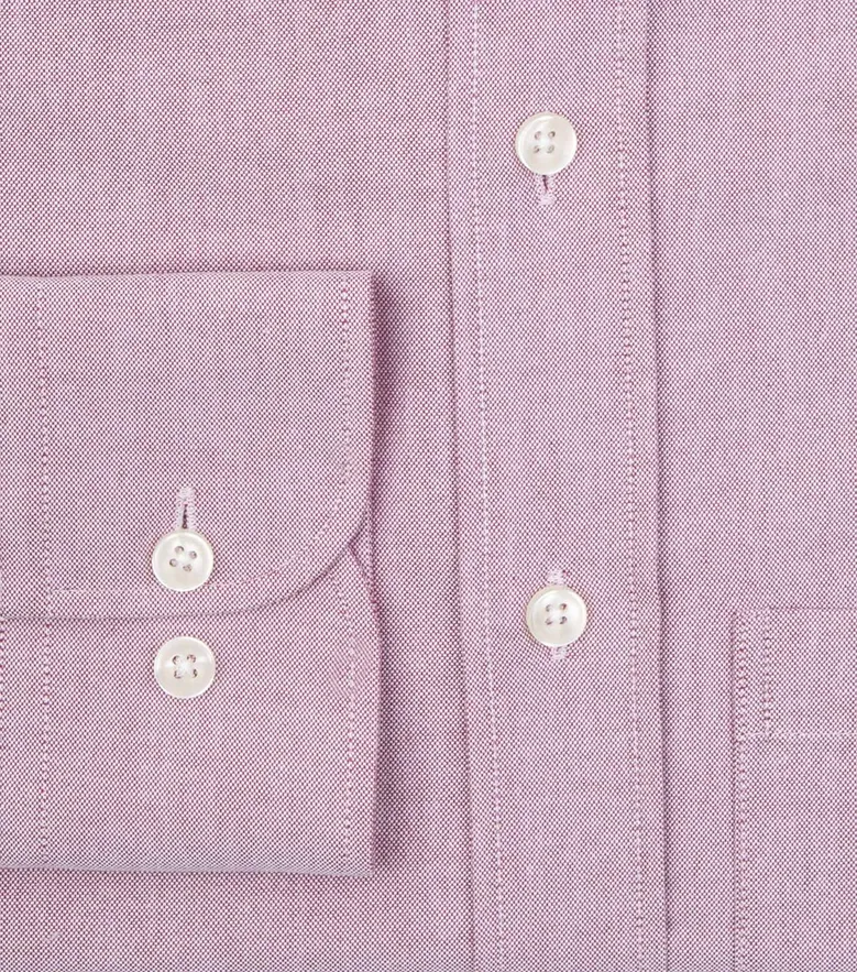 Easy-iron plain white poplin shirt