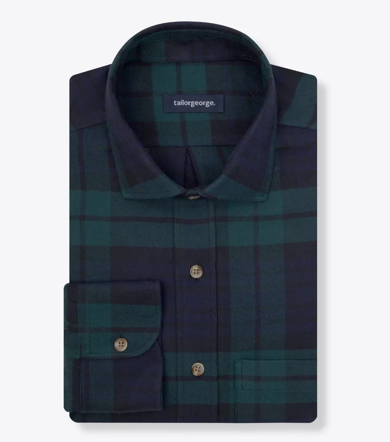 Easy-iron plain white poplin shirt