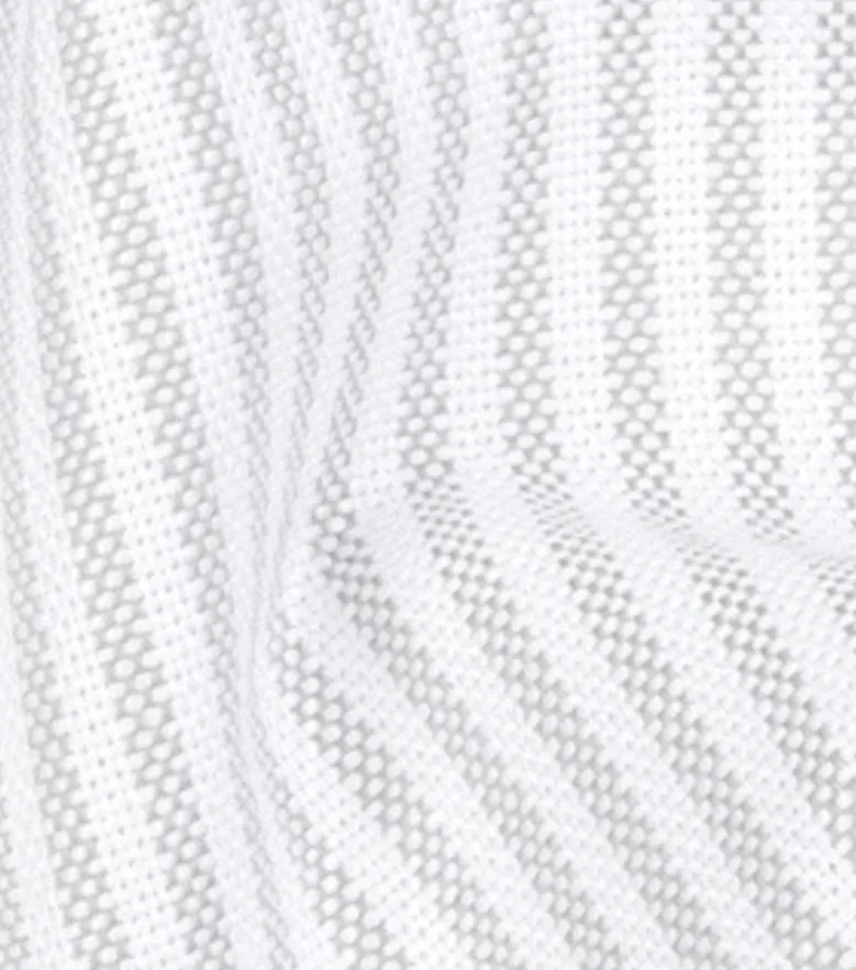 Easy-iron plain white poplin shirt