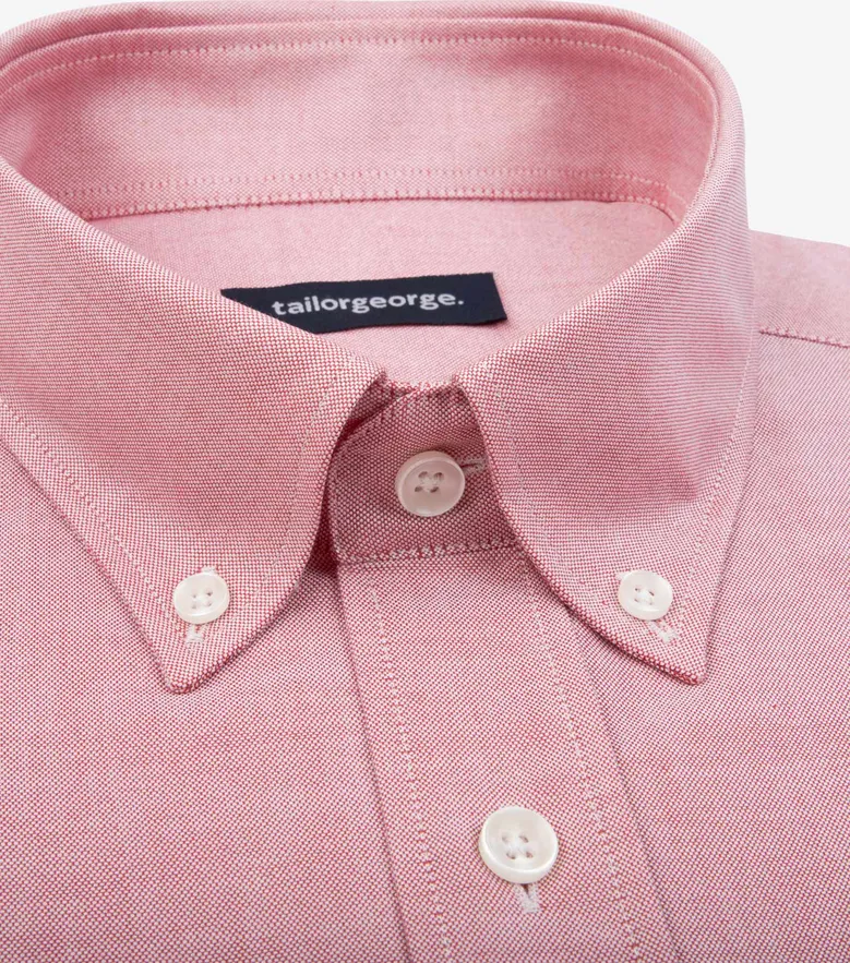 Easy-iron plain white poplin shirt