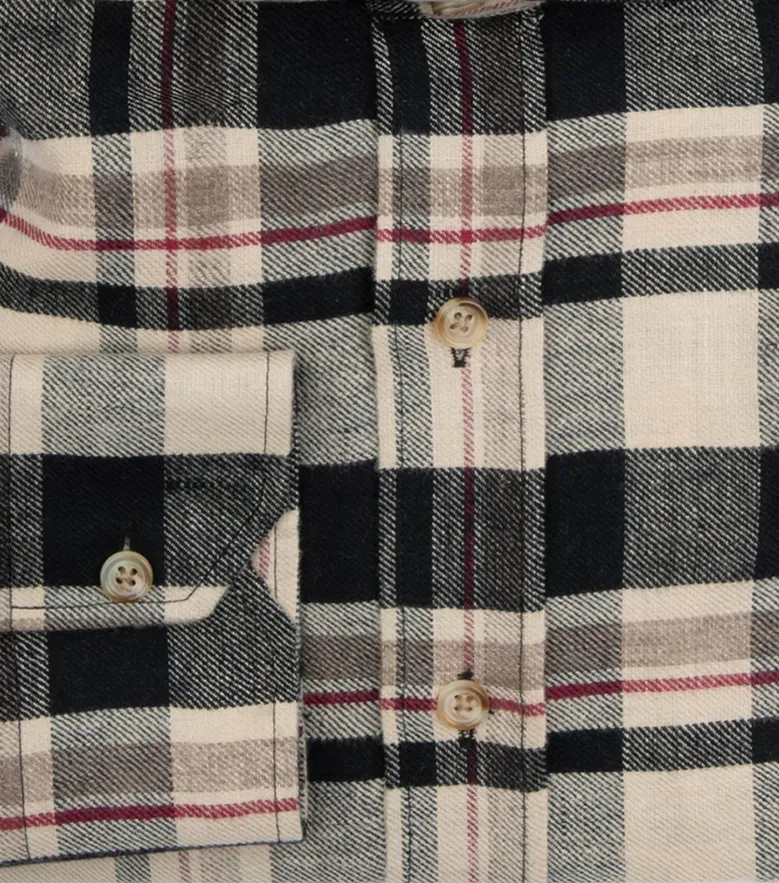 Easy-iron plain white poplin shirt
