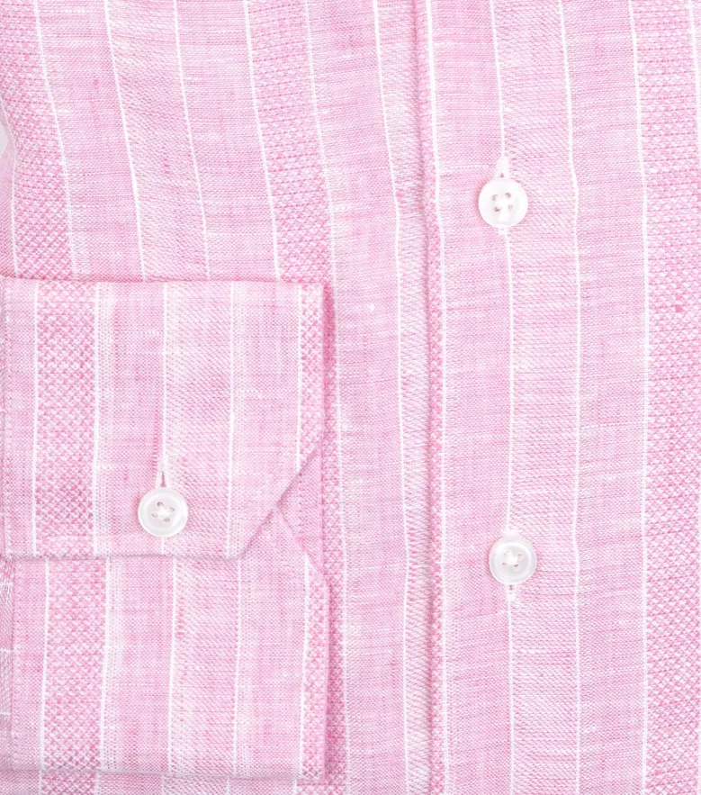 Easy-iron plain white poplin shirt