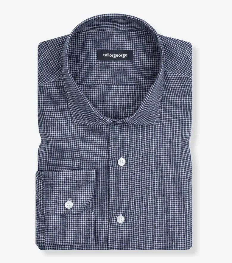 Easy-iron plain white poplin shirt