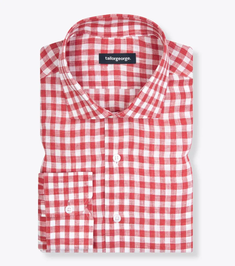 Easy-iron plain white poplin shirt