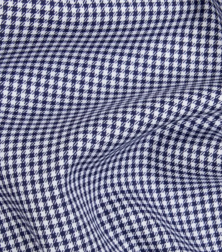 Easy-iron plain white poplin shirt