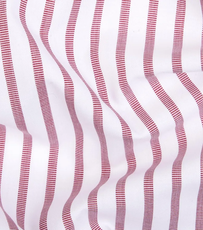 Easy-iron plain white poplin shirt