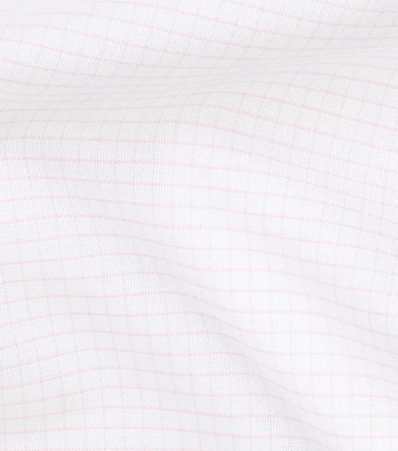 Easy-iron plain white poplin shirt