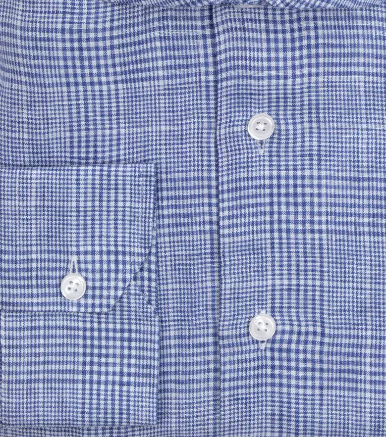 Easy-iron plain white poplin shirt