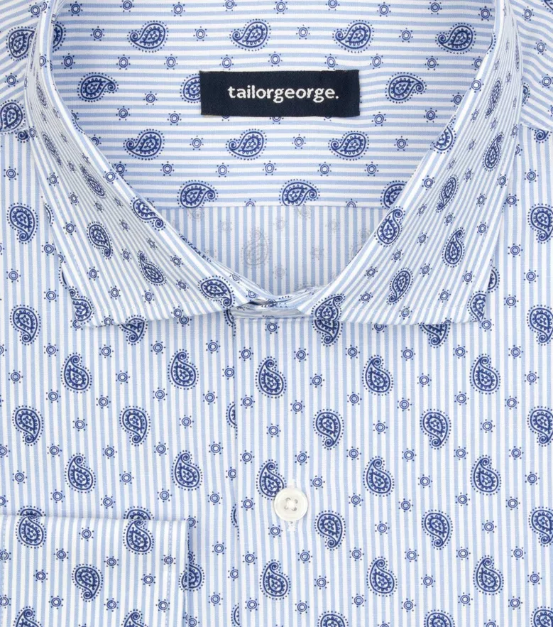 Easy-iron plain white poplin shirt