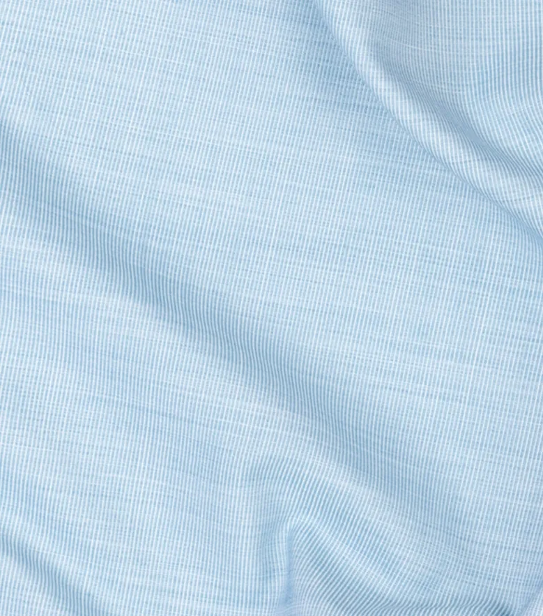 Easy-iron plain white poplin shirt