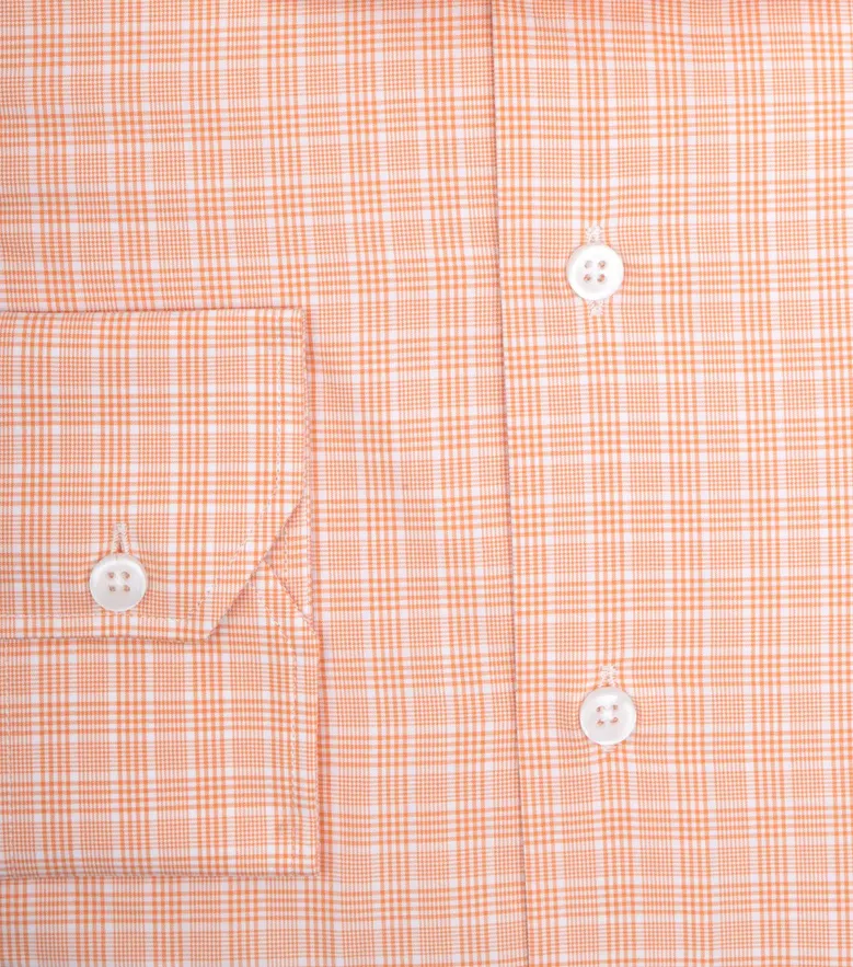 Easy-iron plain white poplin shirt