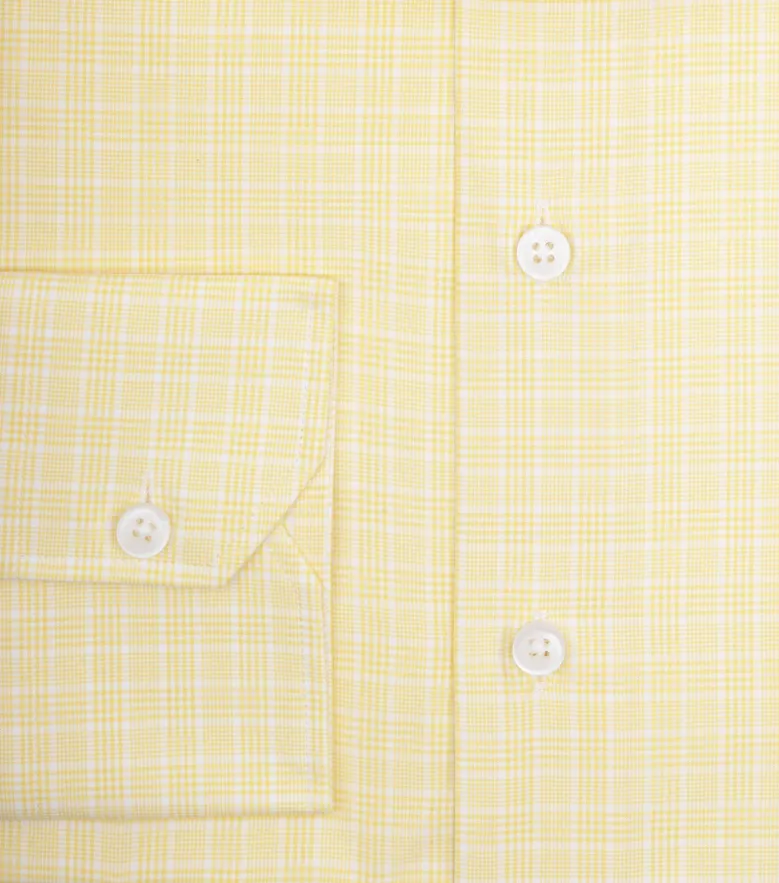 Easy-iron plain white poplin shirt