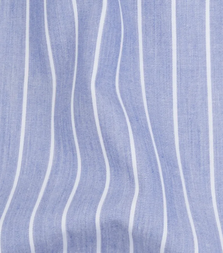 Easy-iron plain white poplin shirt