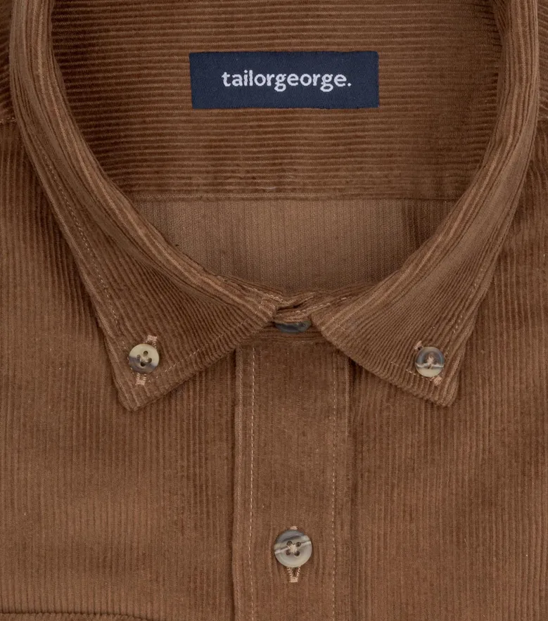 Easy-iron plain white poplin shirt