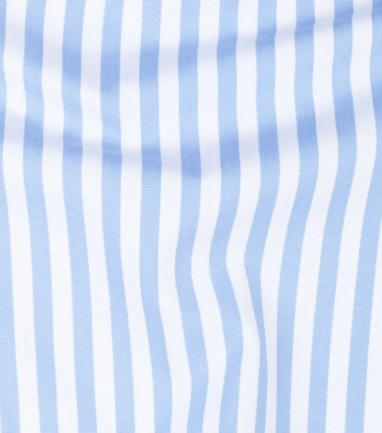 Easy-iron plain white poplin shirt