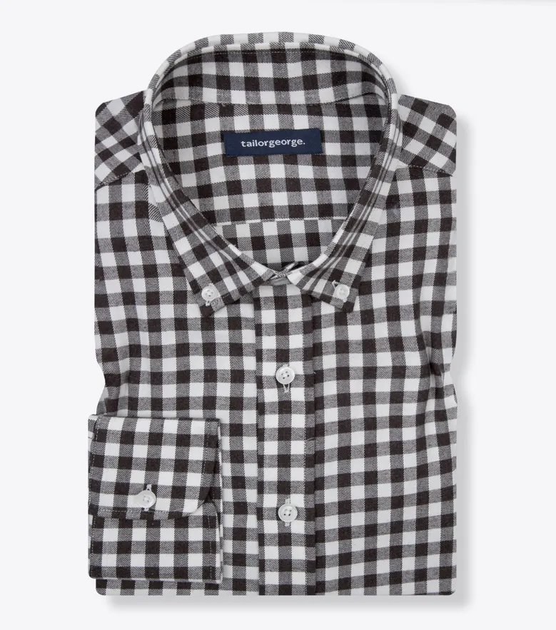 Easy-iron plain white poplin shirt