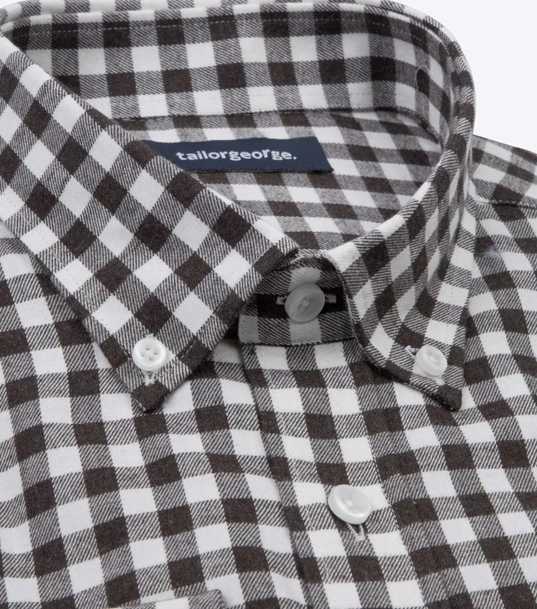 Easy-iron plain white poplin shirt