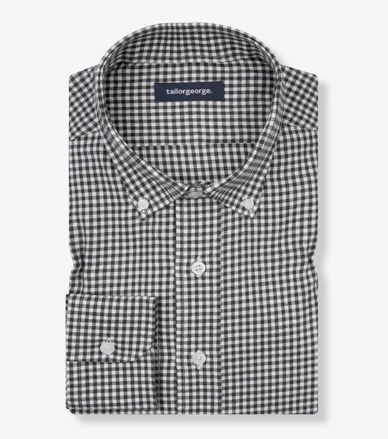 Easy-iron plain white poplin shirt