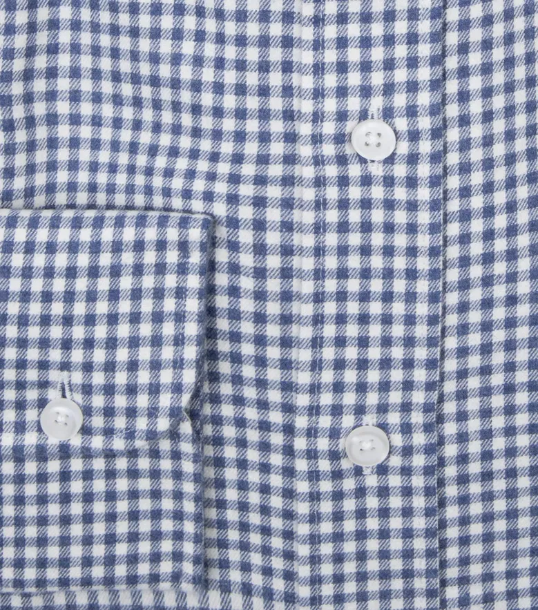 Easy-iron plain white poplin shirt