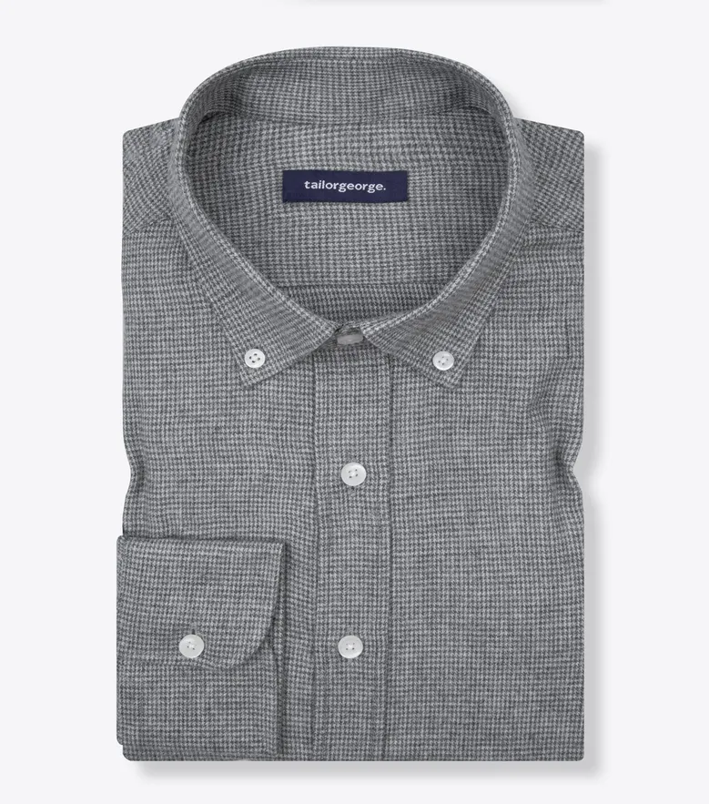 Easy-iron plain white poplin shirt