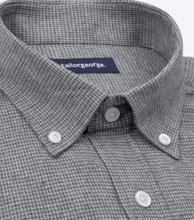 Easy-iron plain white poplin shirt