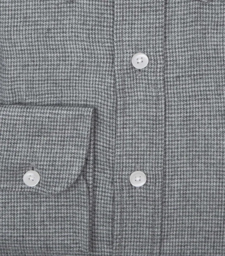 Easy-iron plain white poplin shirt