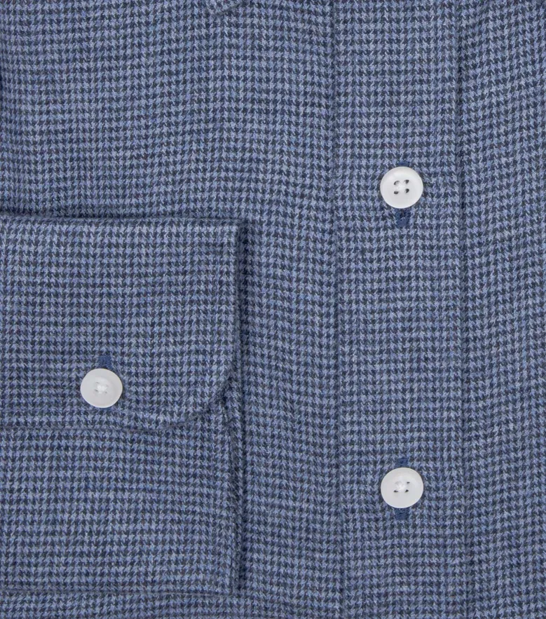 Easy-iron plain white poplin shirt
