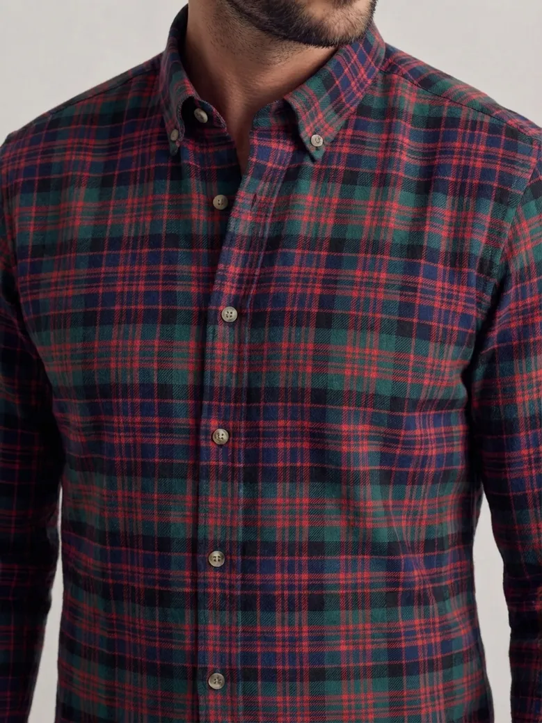 Easy-iron plain white poplin shirt