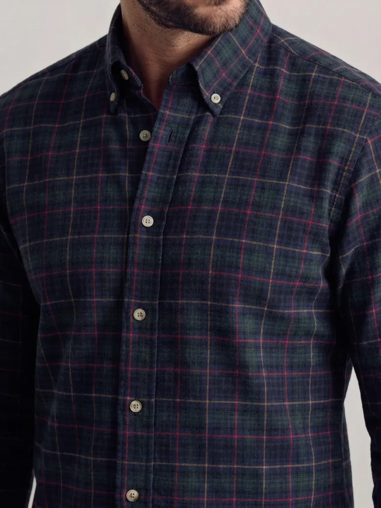 Easy-iron plain white poplin shirt