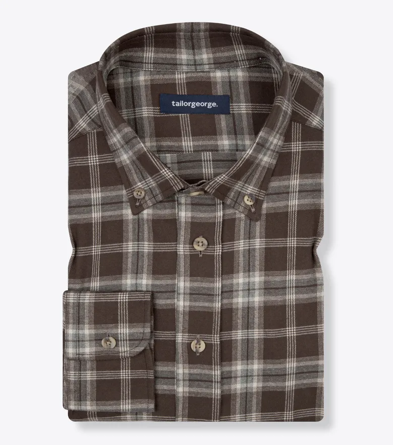 Easy-iron plain white poplin shirt