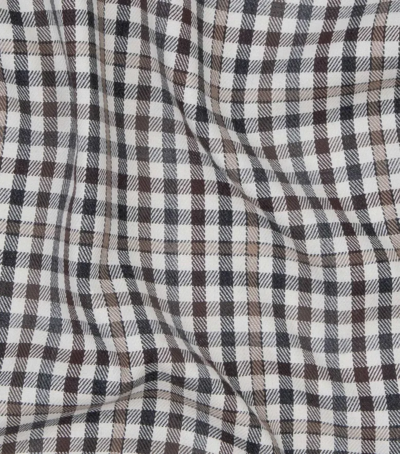 Easy-iron plain white poplin shirt