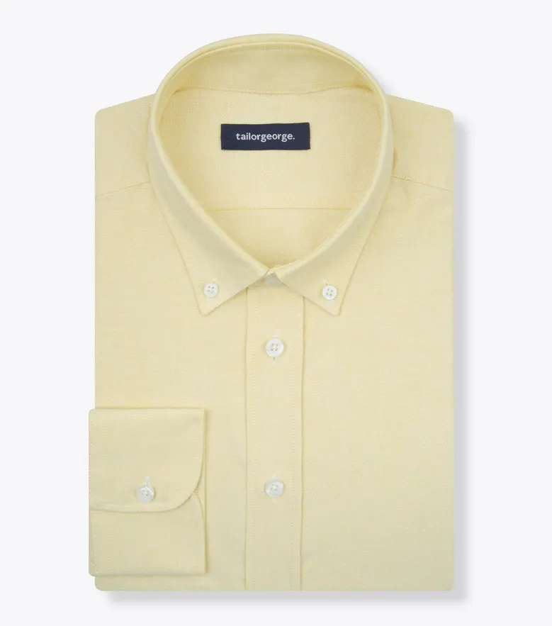 Easy-iron plain white poplin shirt