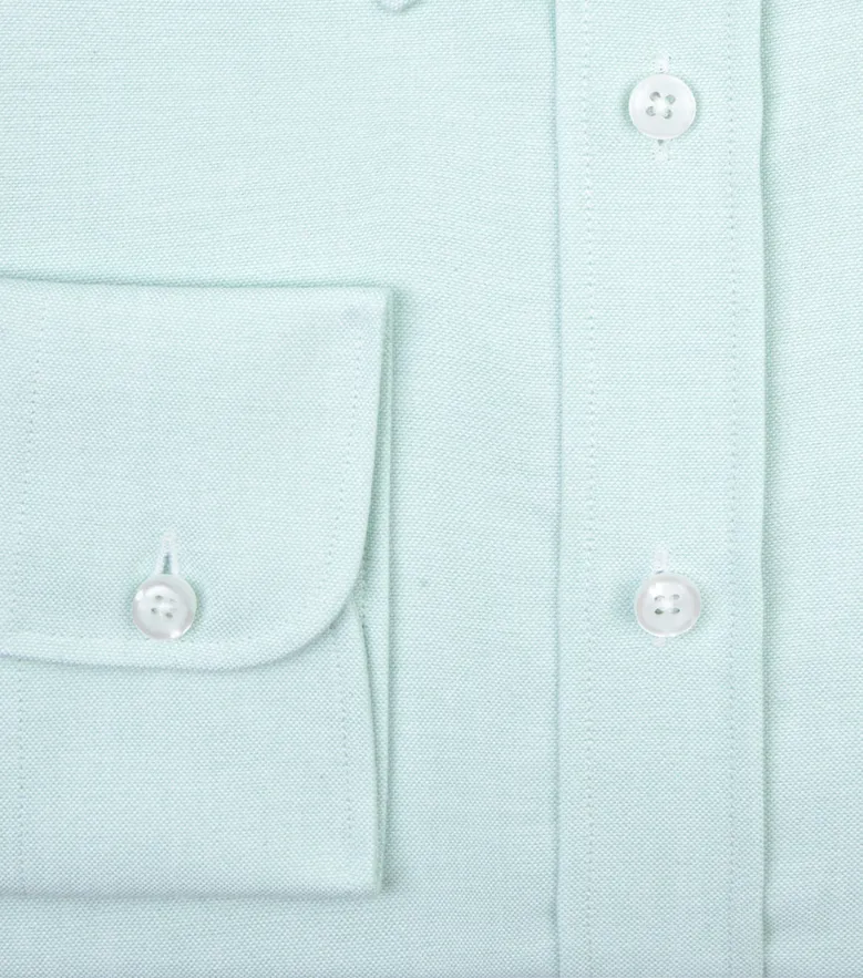 Easy-iron plain white poplin shirt