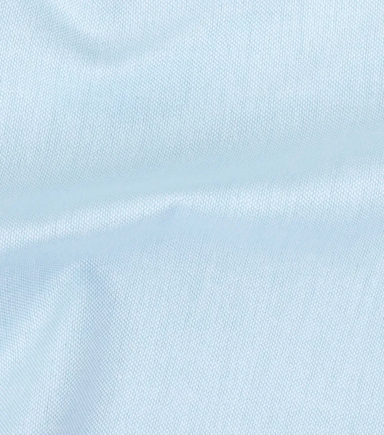 Easy-iron plain white poplin shirt