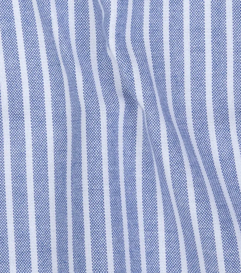 Easy-iron plain white poplin shirt