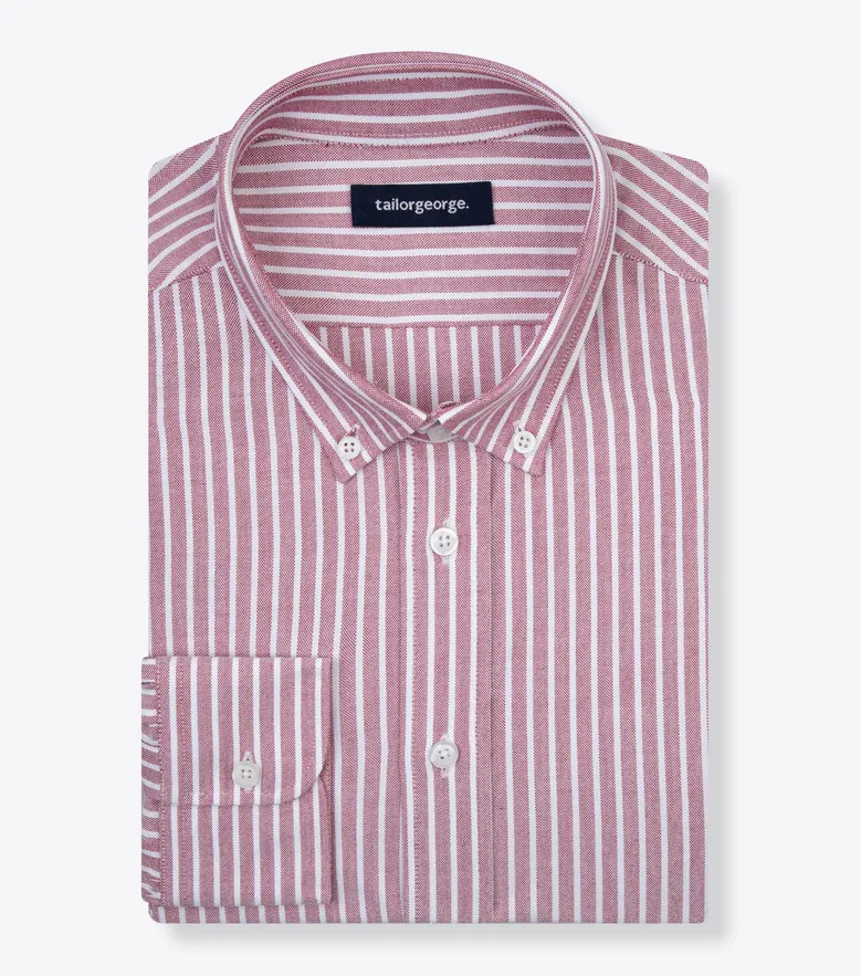 Easy-iron plain white poplin shirt