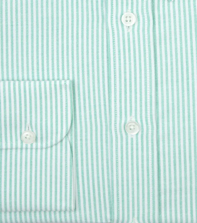 Easy-iron plain white poplin shirt