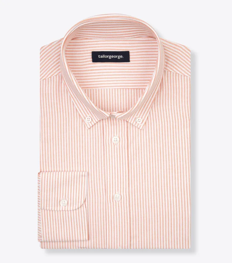Easy-iron plain white poplin shirt