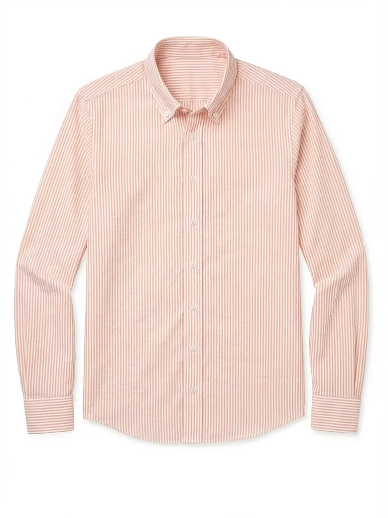 Easy-iron plain white poplin shirt