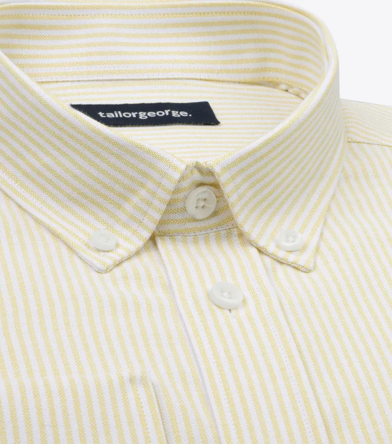 Easy-iron plain white poplin shirt