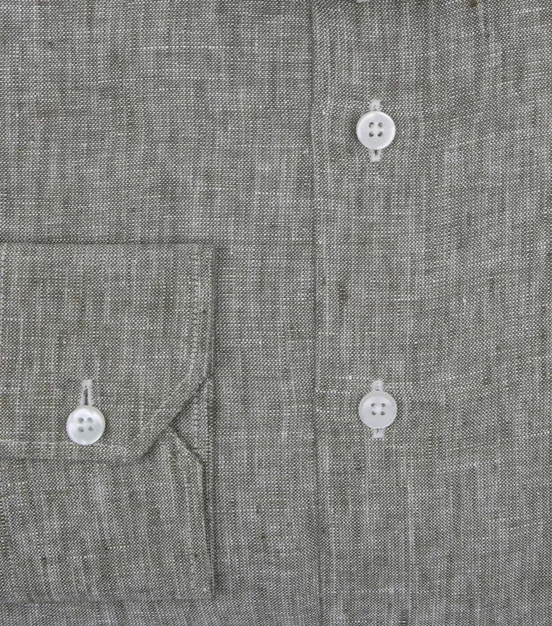 Easy-iron plain white poplin shirt