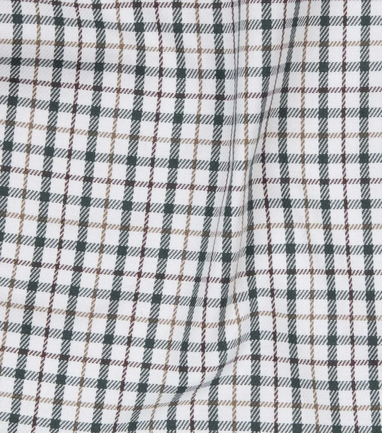 Easy-iron plain white poplin shirt