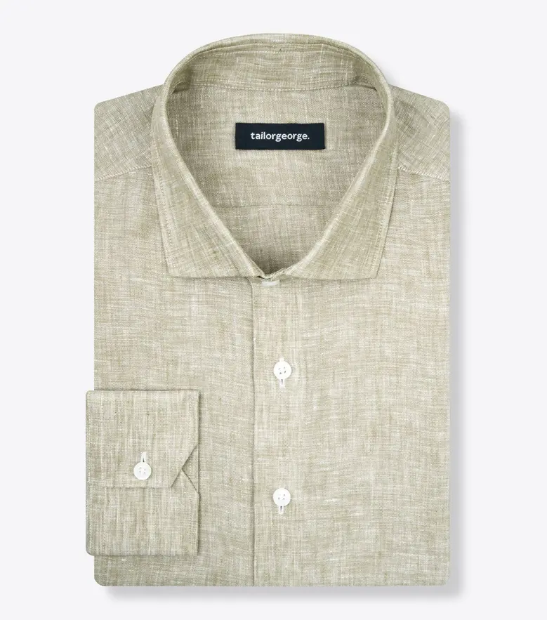Easy-iron plain white poplin shirt